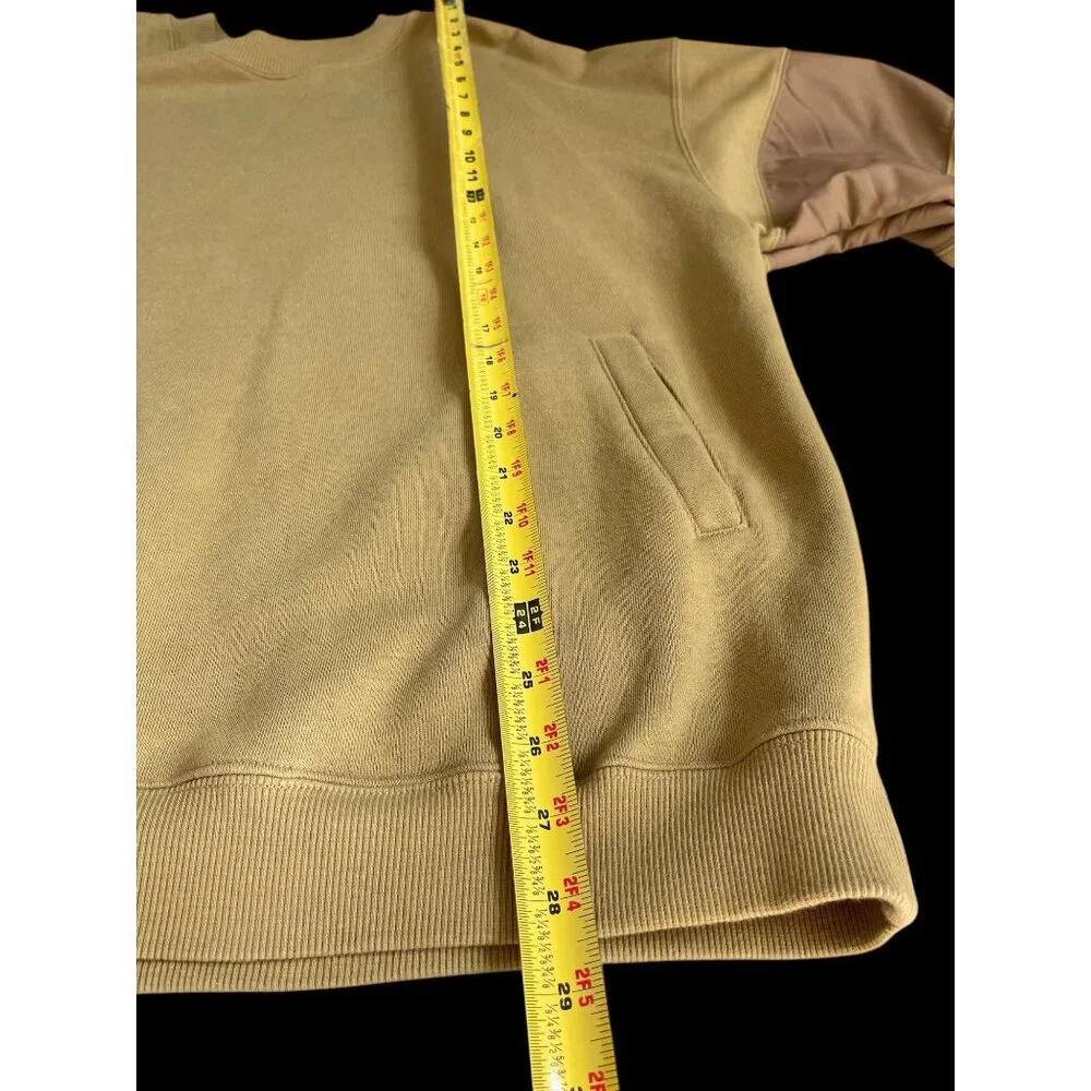 Vast Mock Neck Sweatshirt Khaki Size XL